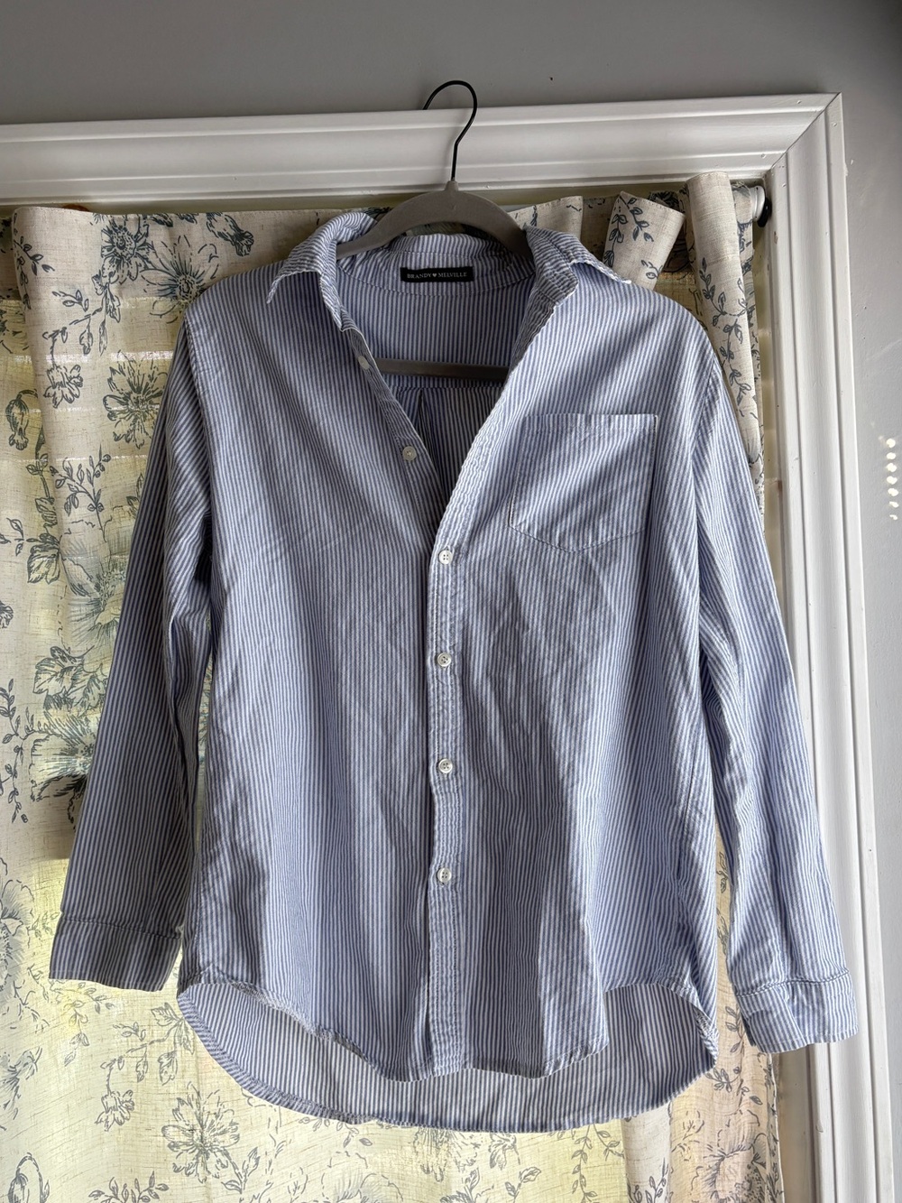 Brandy Melville Striped Button Down Shirt